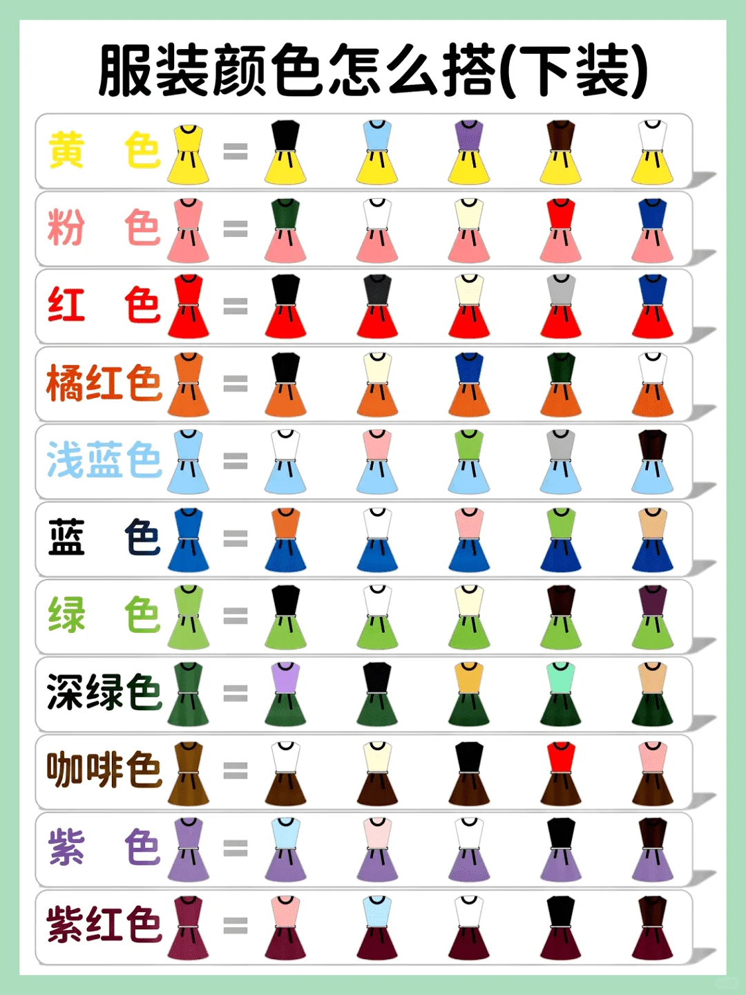 一看就会|衣服颜色怎么搭?