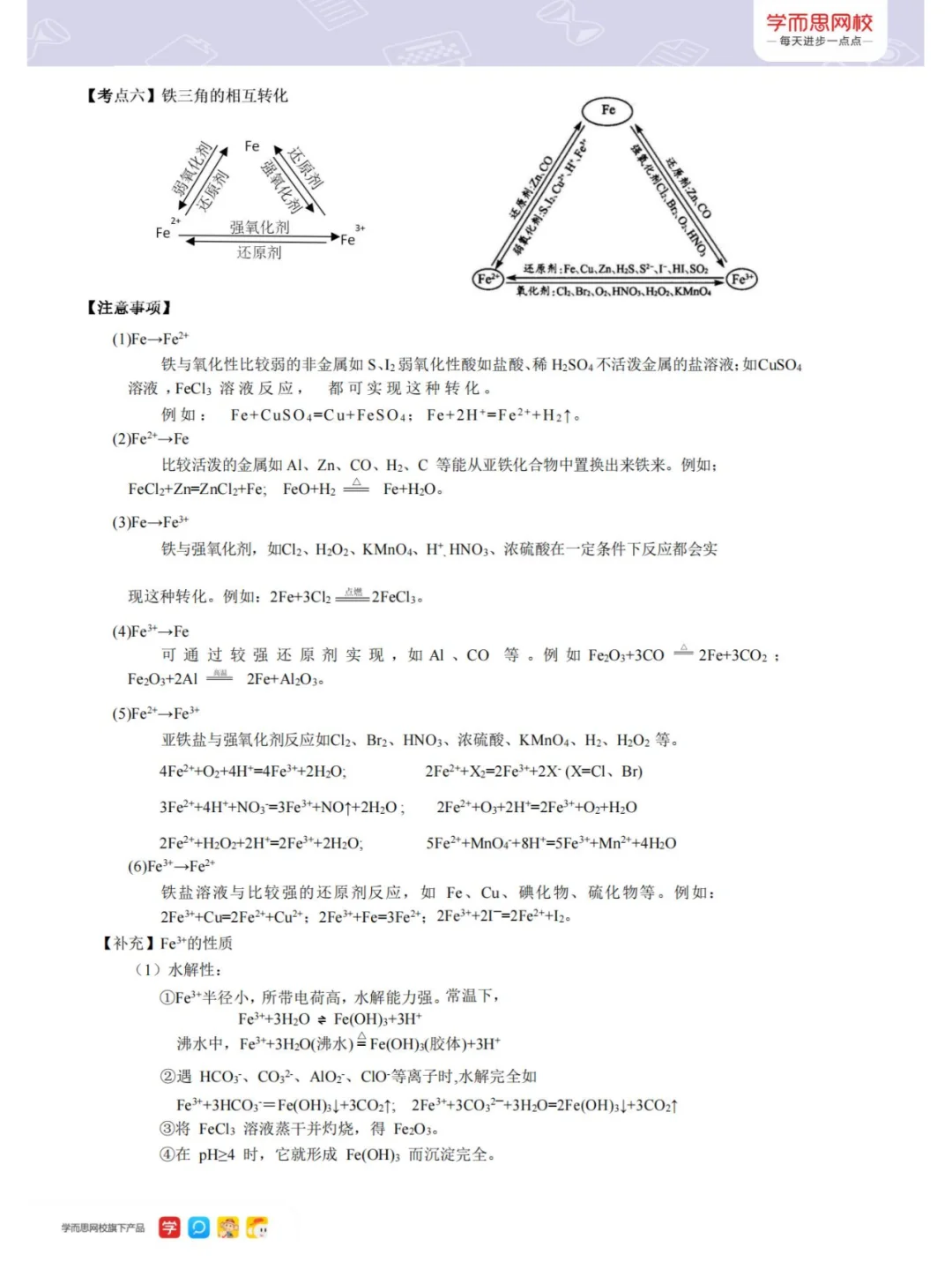 【期末复习专题】铁及其化合物
