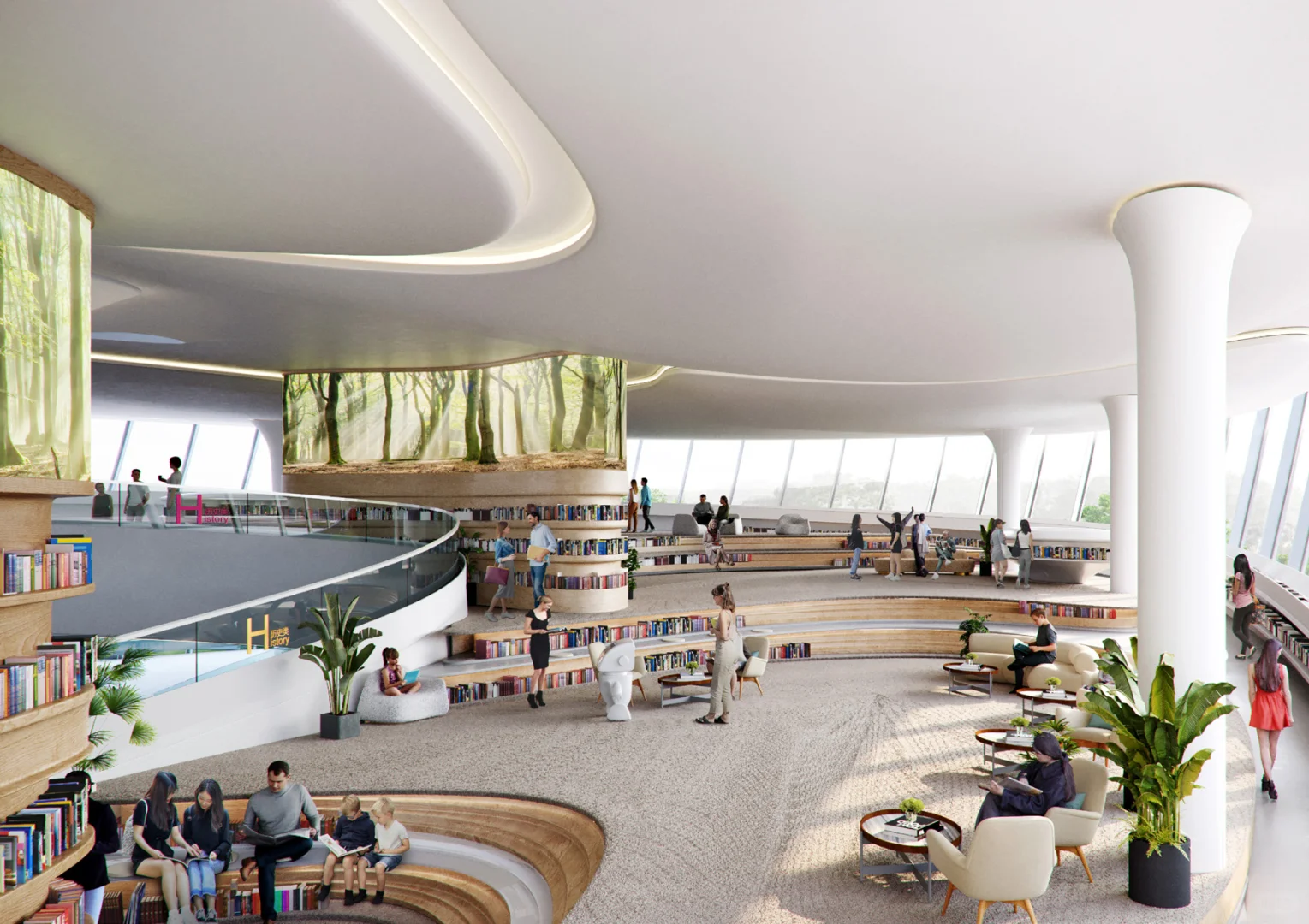 扎哈事务所丨涌川泾河新城国际文化艺术中心