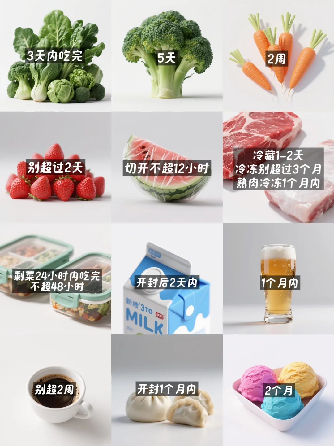 ❄️ 冰箱杀手!食物存储禁忌⚠️