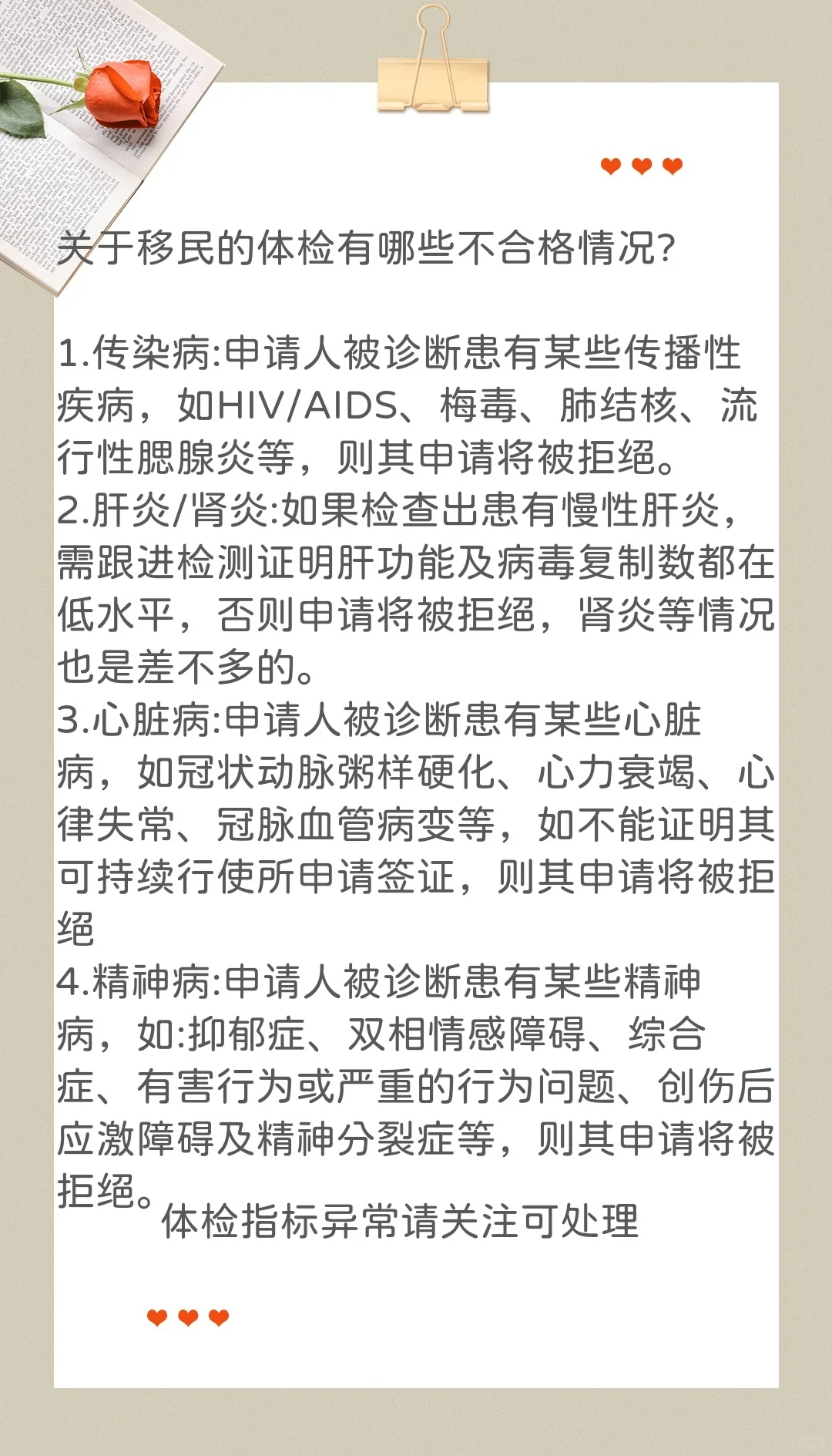 25年公务员体检新标准指标异常请关注可处理