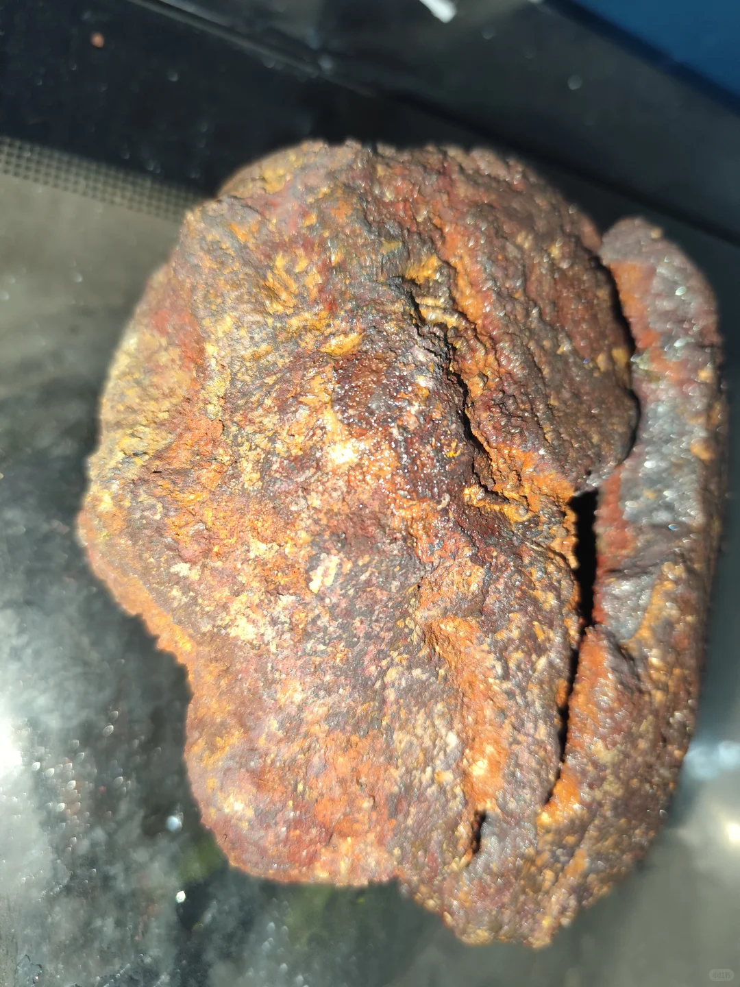 捡石头发现的疑似铁矿石的石头