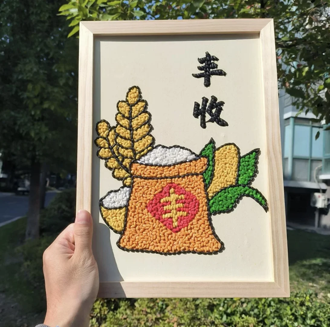 粮食画也可以预制？！超全的粮食画！
