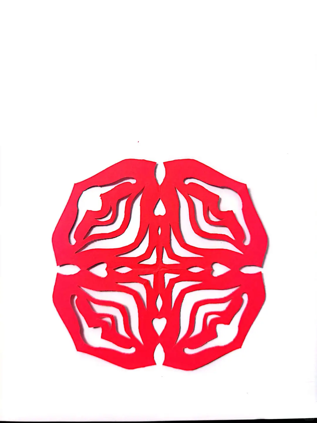 剪纸｜四瓣花