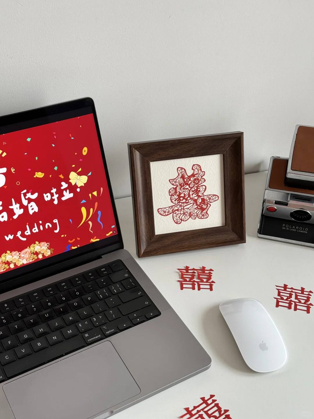 姐妹们，定制的双喜剪纸?太喜庆了！