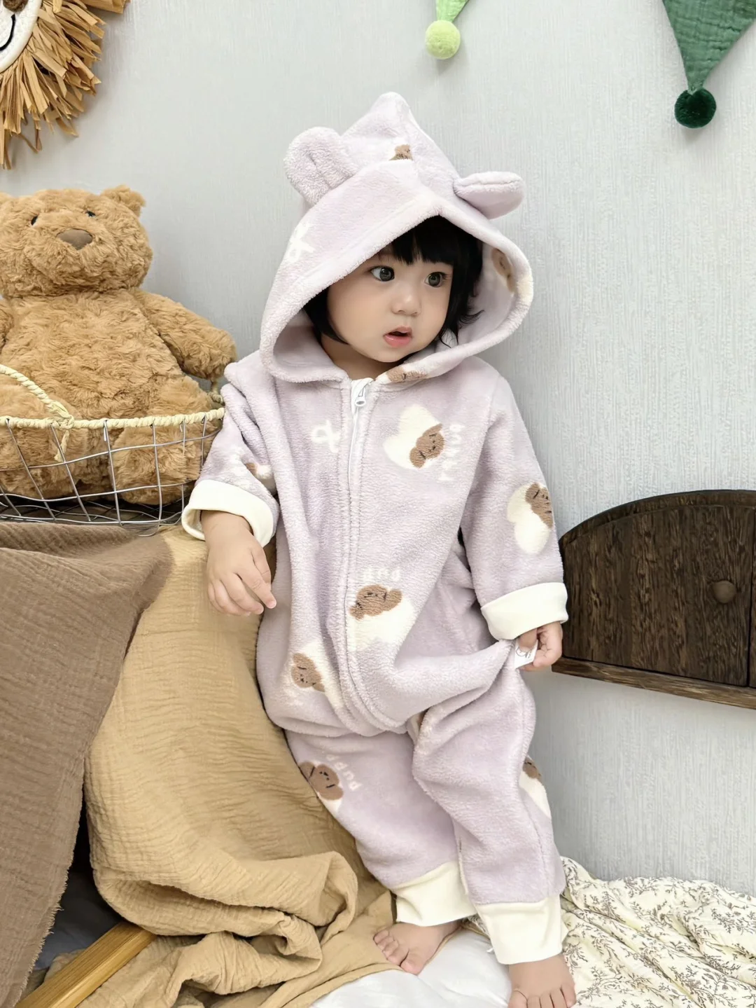 300g加厚雪粒绒长爬上新了?