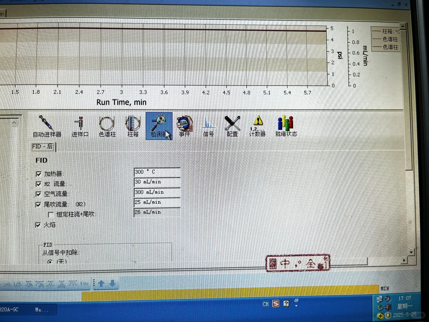 气相色谱仪及各模块参数设置