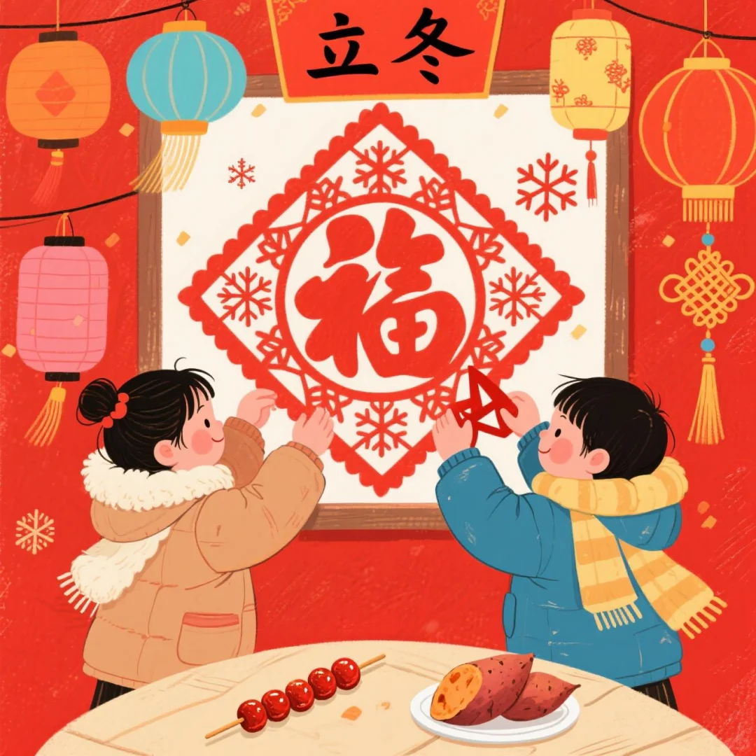 《立冬已至,剪福纳暖,甜串驱寒》
