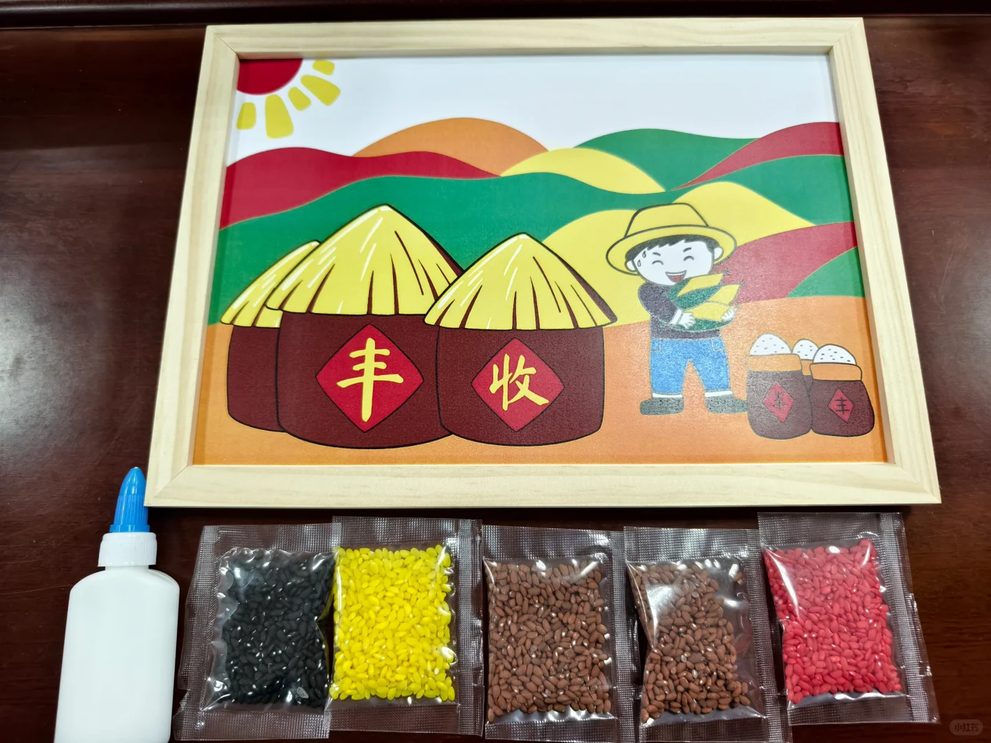 粮食画也可以预制？！超全的粮食画！