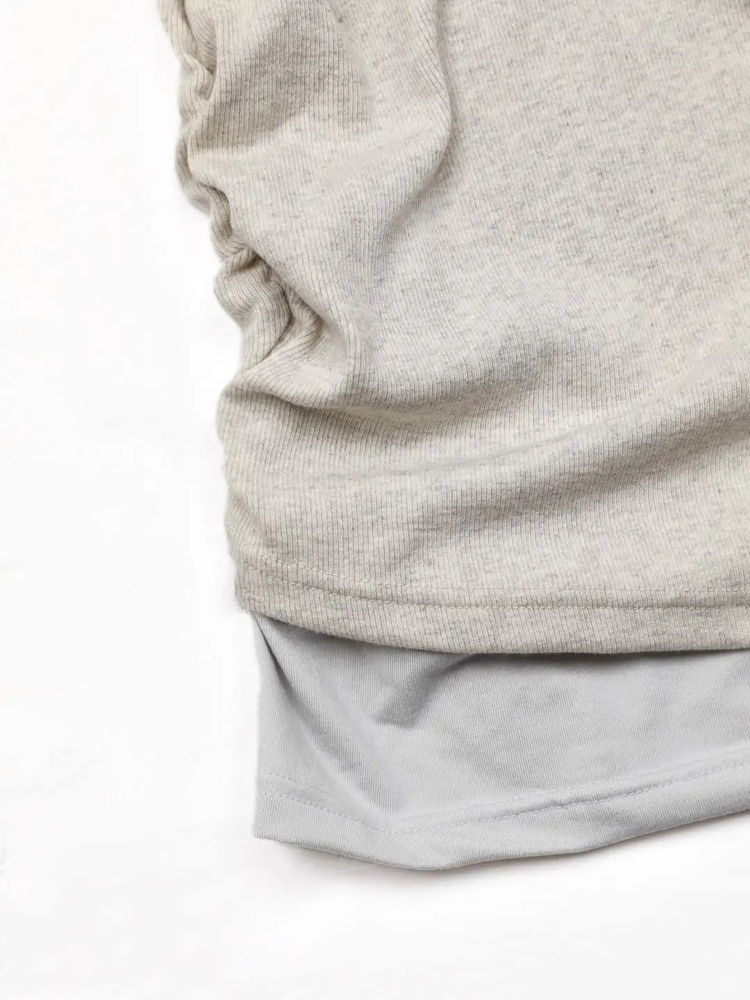 OWNSER单品分享｜复古假两件不对称长袖?