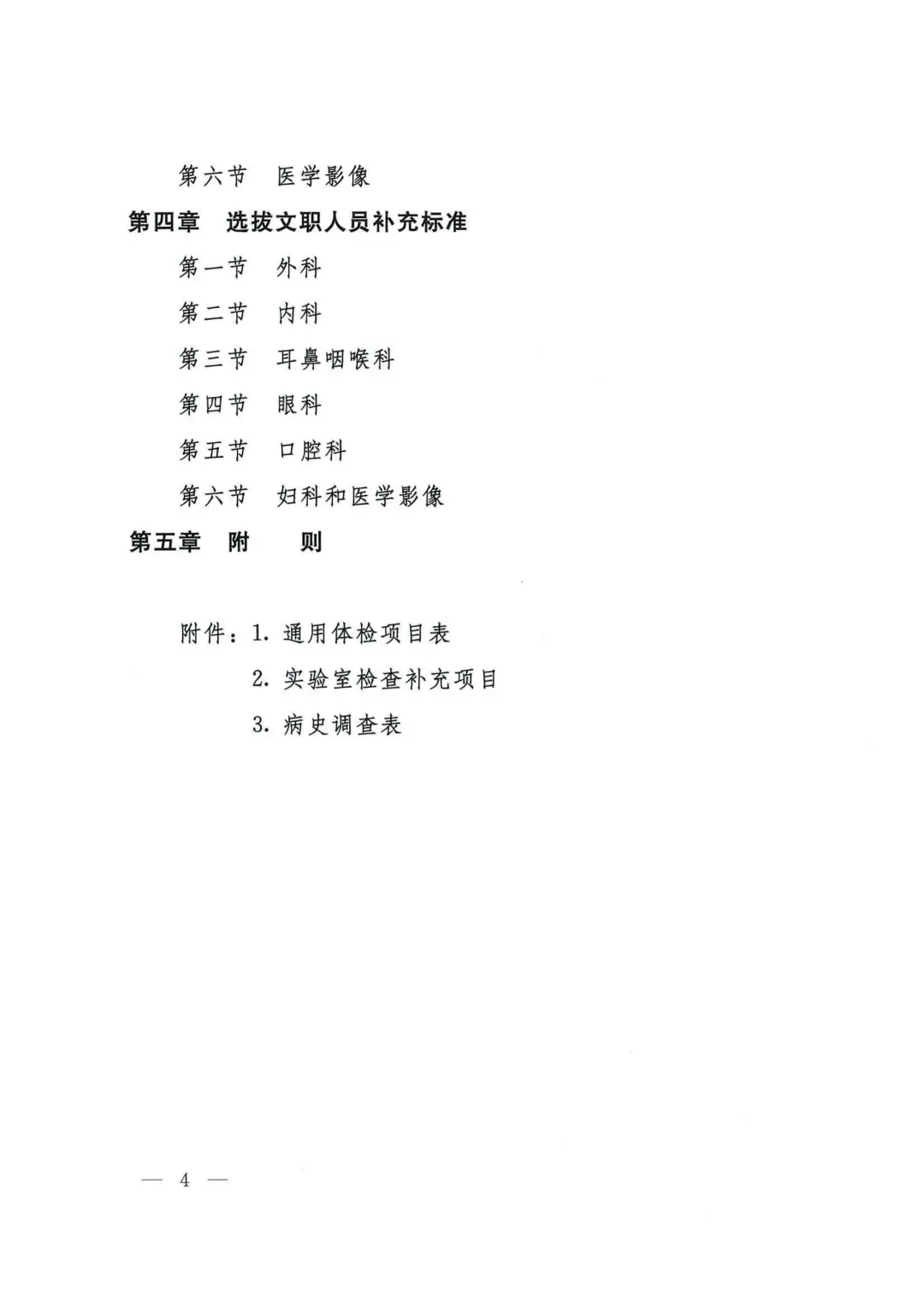 军队文职体检标准（详细版）