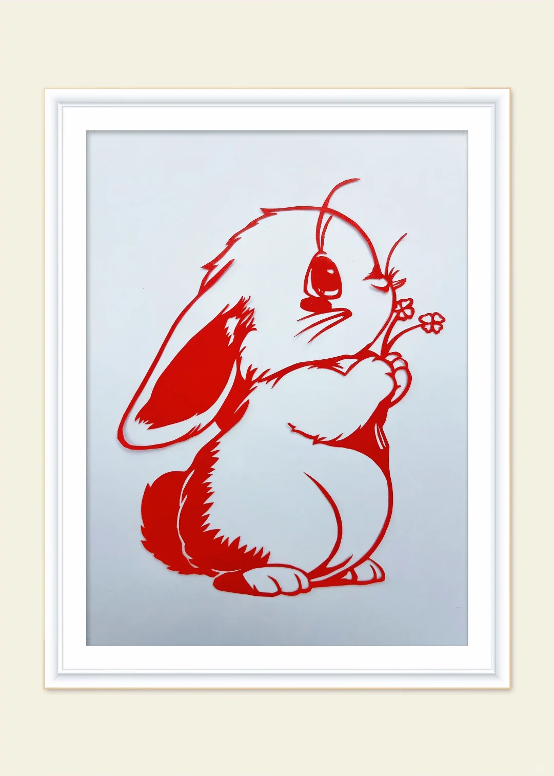 兔兔剪纸来咯???