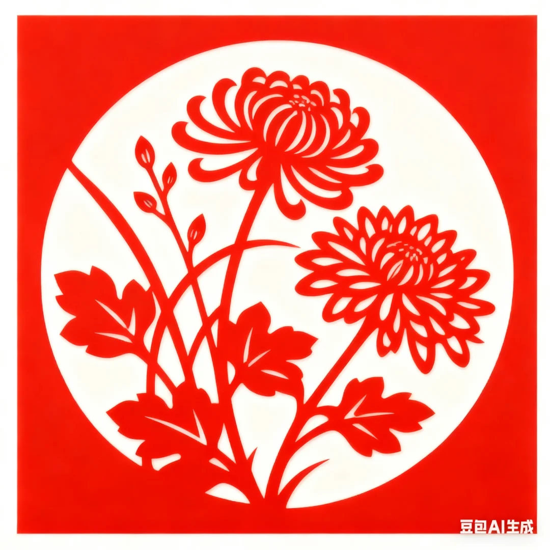 梅兰竹菊剪纸素材分享