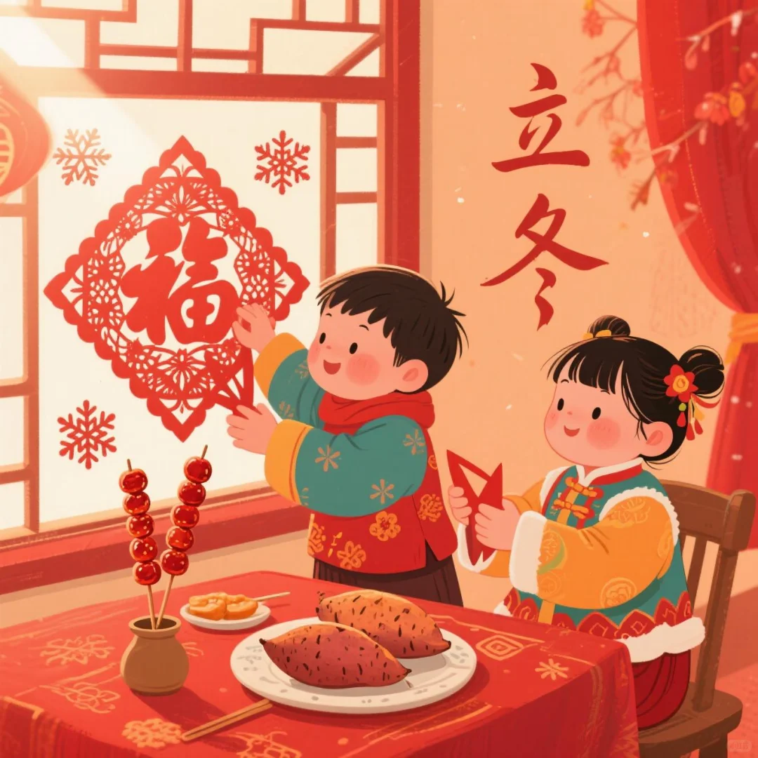 《立冬已至,剪福纳暖,甜串驱寒》