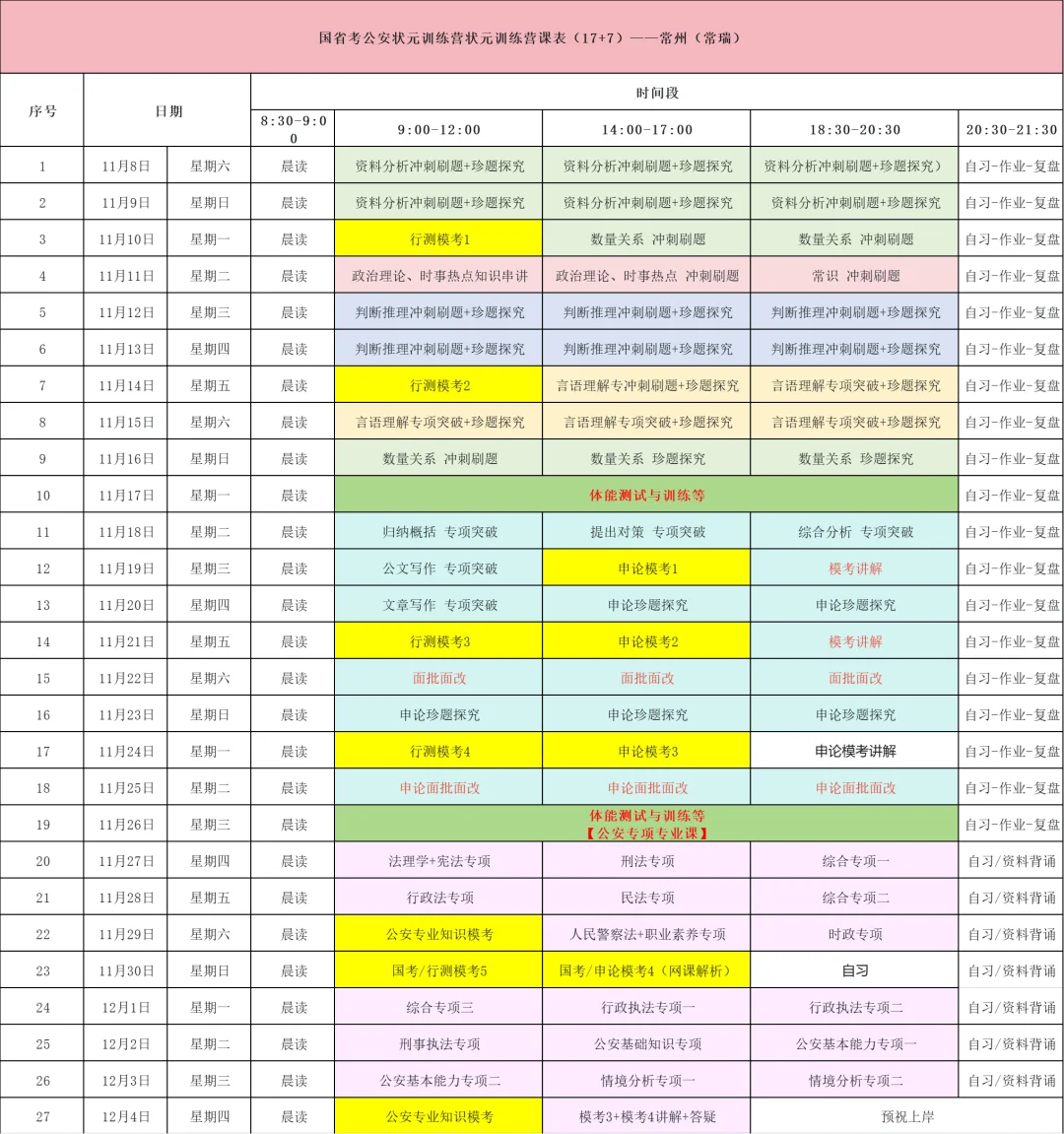 26江苏省考公安专项训练营，11月8日开课！