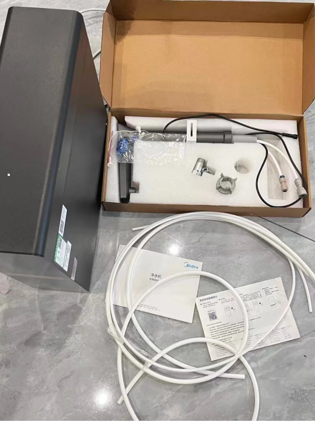 美的净水器开箱❗看看怎么样