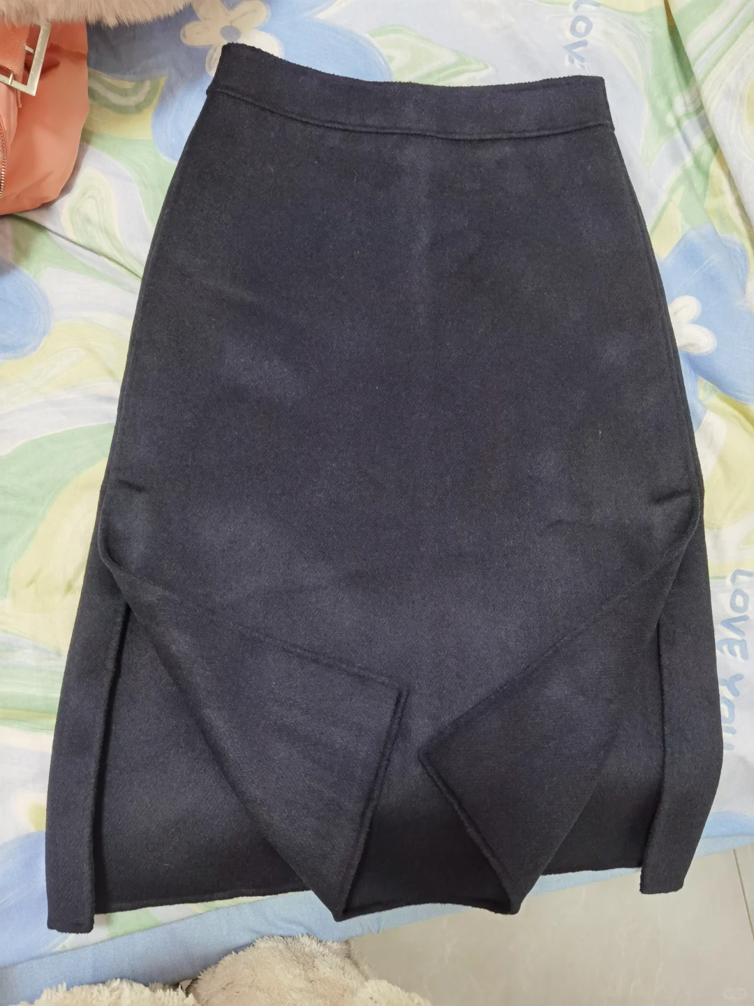 记录双面羊绒半裙