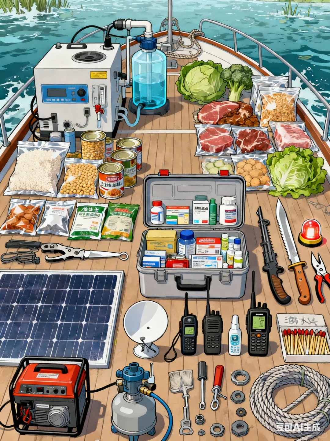 暴雨末世游艇生存-物资