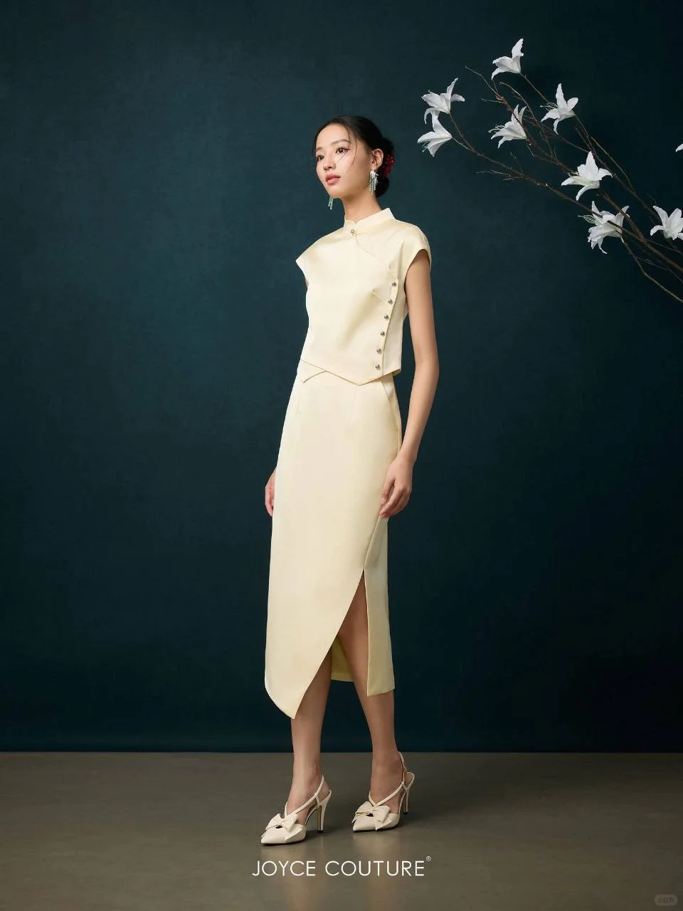 ??旗袍上衣半裙套装