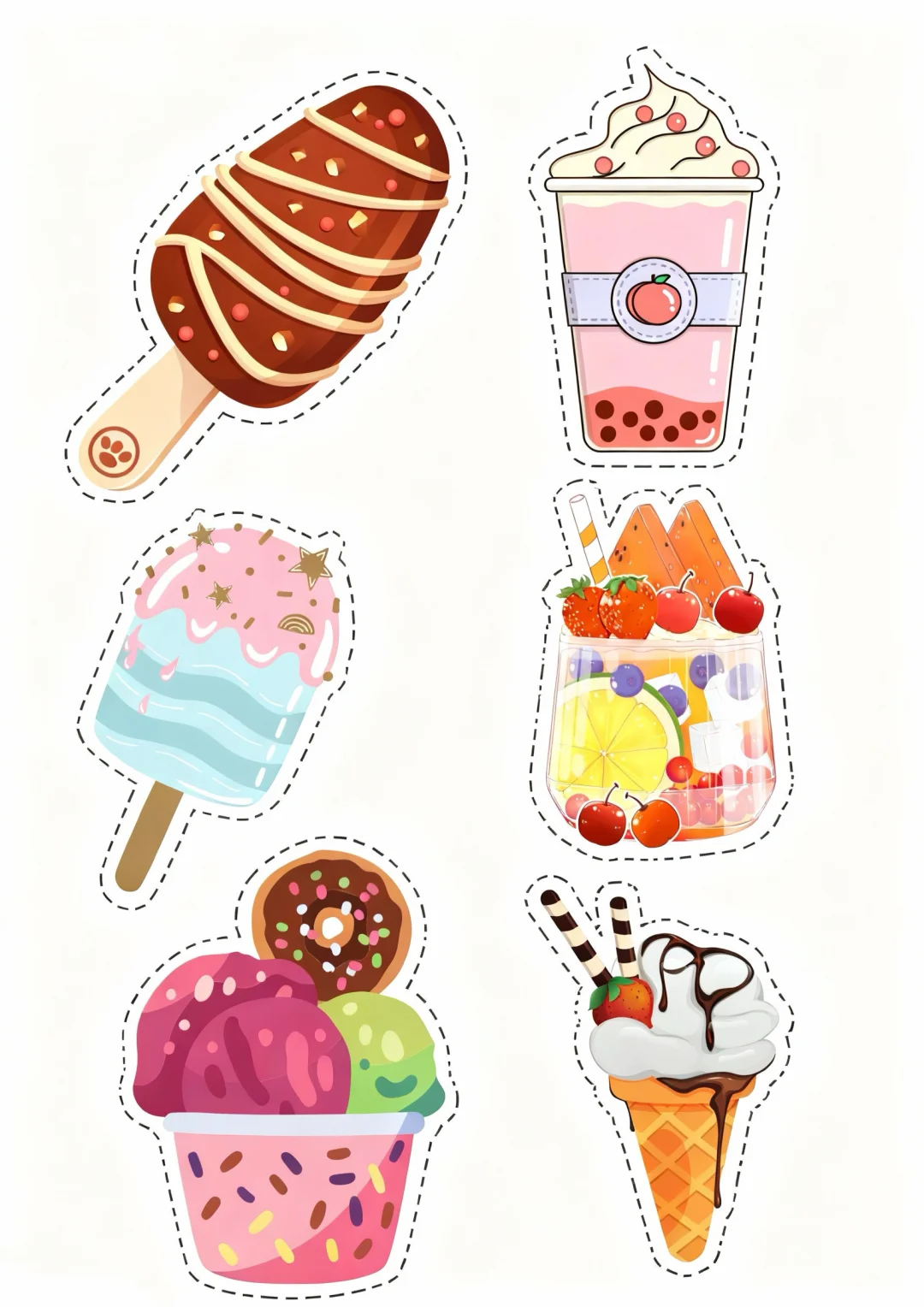 剪纸素材｜冰激凌?