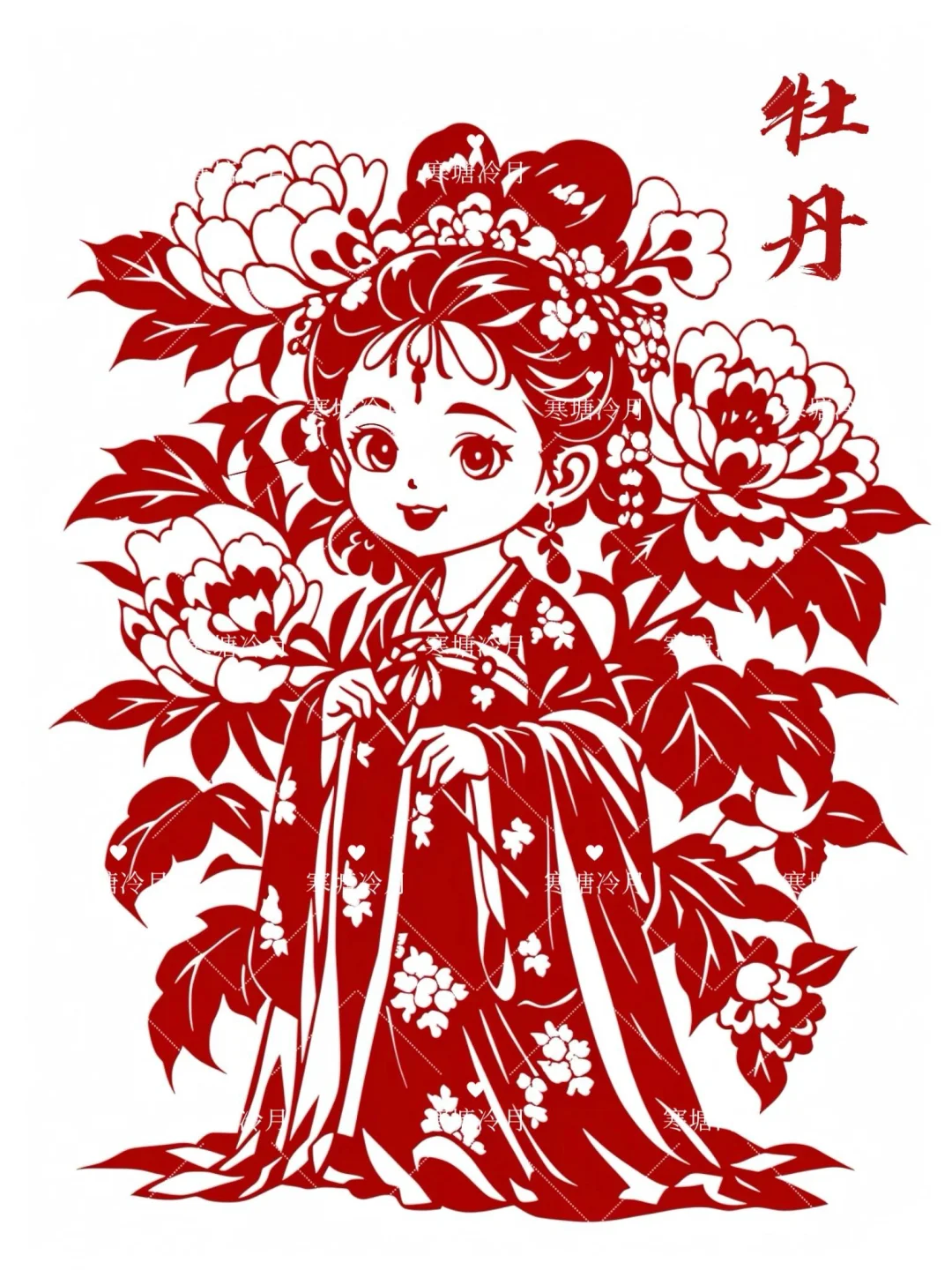 ?12月花神系列｜完结篇剪纸刻纸底稿分享