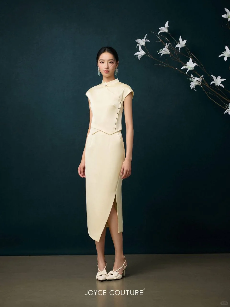 ??旗袍上衣半裙套装