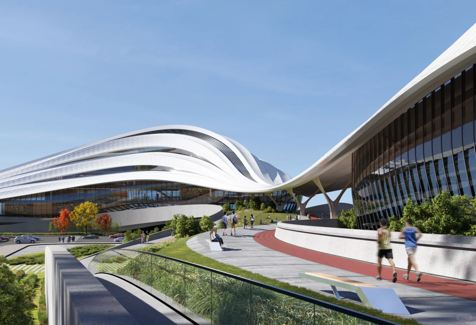 扎哈事务所丨涌川泾河新城国际文化艺术中心