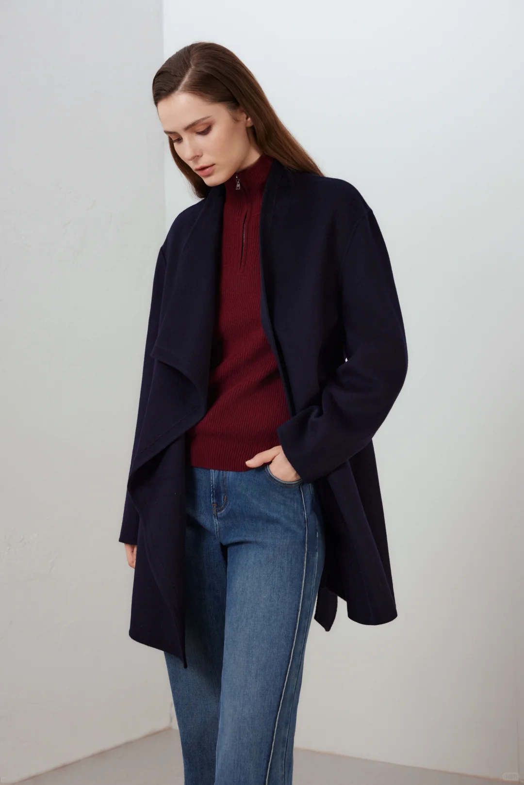 羊绒大衣 软黄金