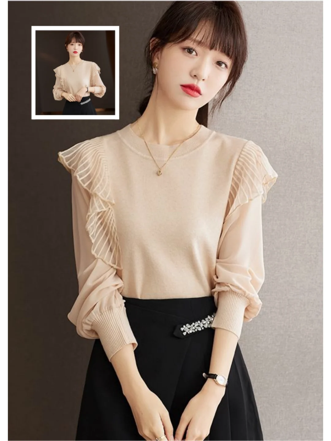 春季新款设计感不对称法式上衣来啦!?