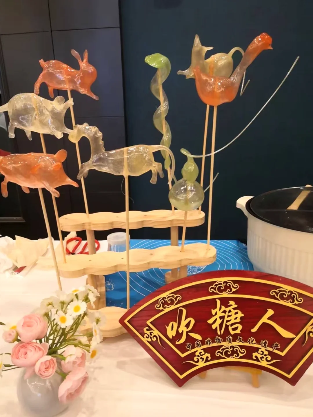 深圳非遗吹糖人暖场/深圳非遗糖画/非遗文化