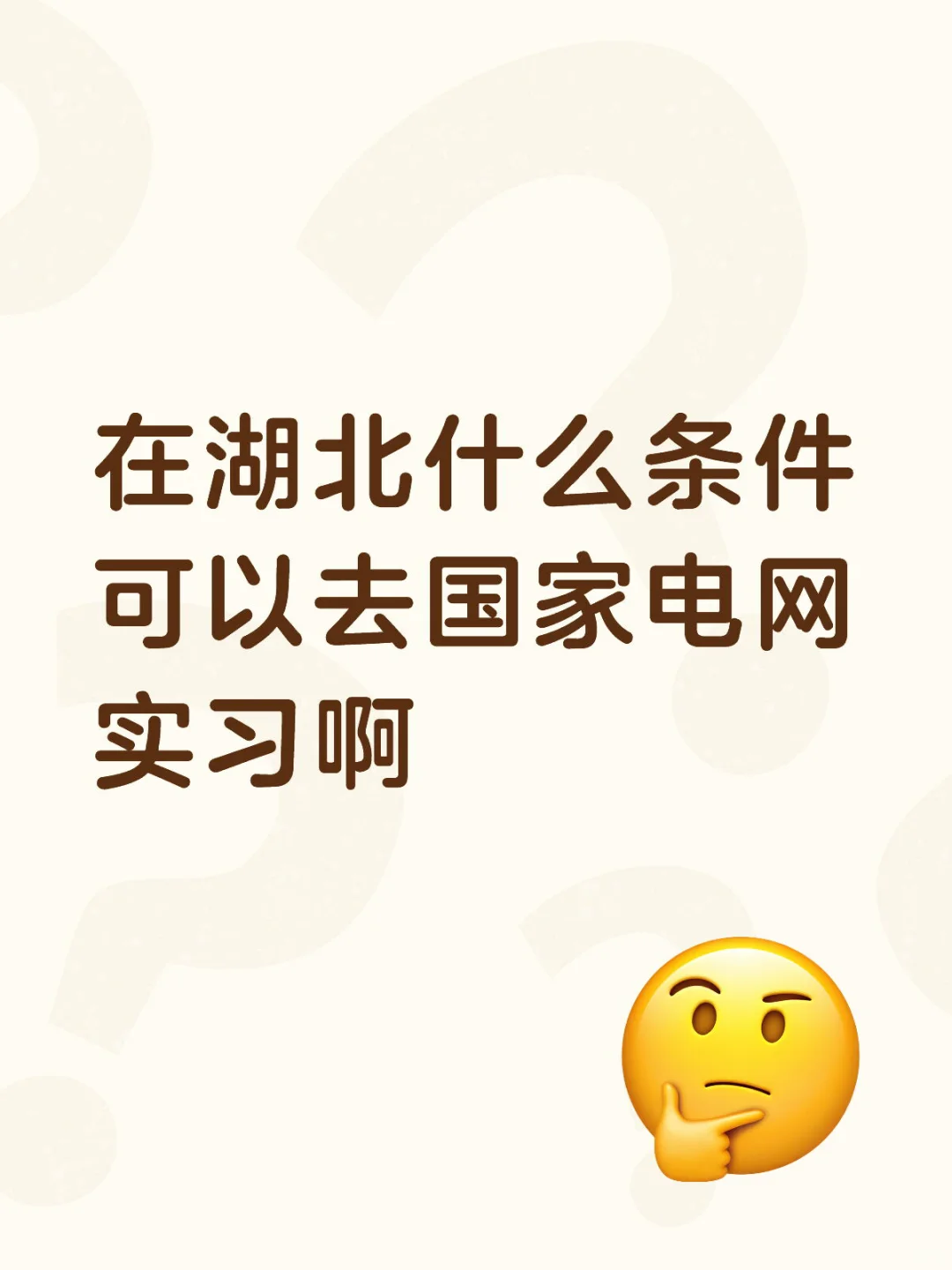 在湖北什么条件可以去国家电网实习啊