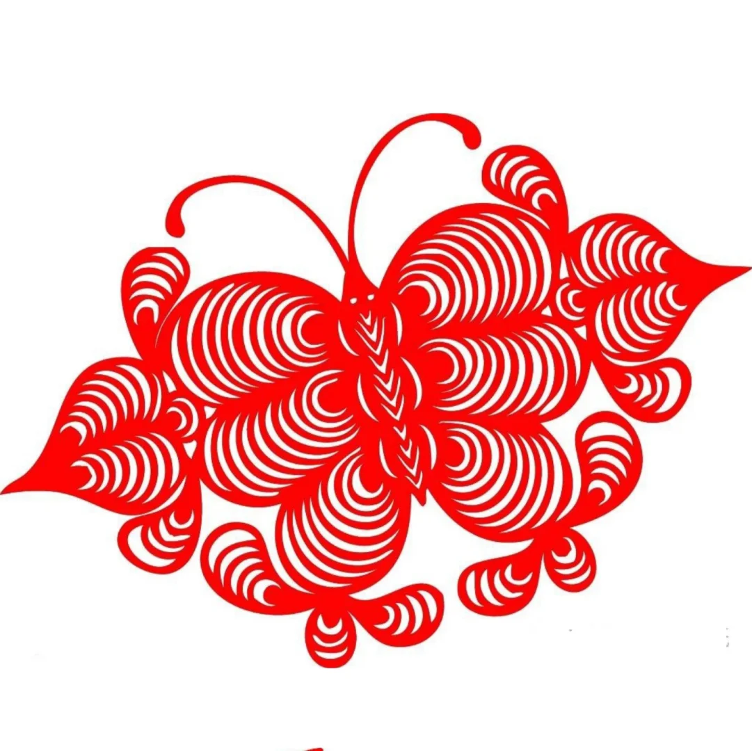 剪纸蝴蝶＿