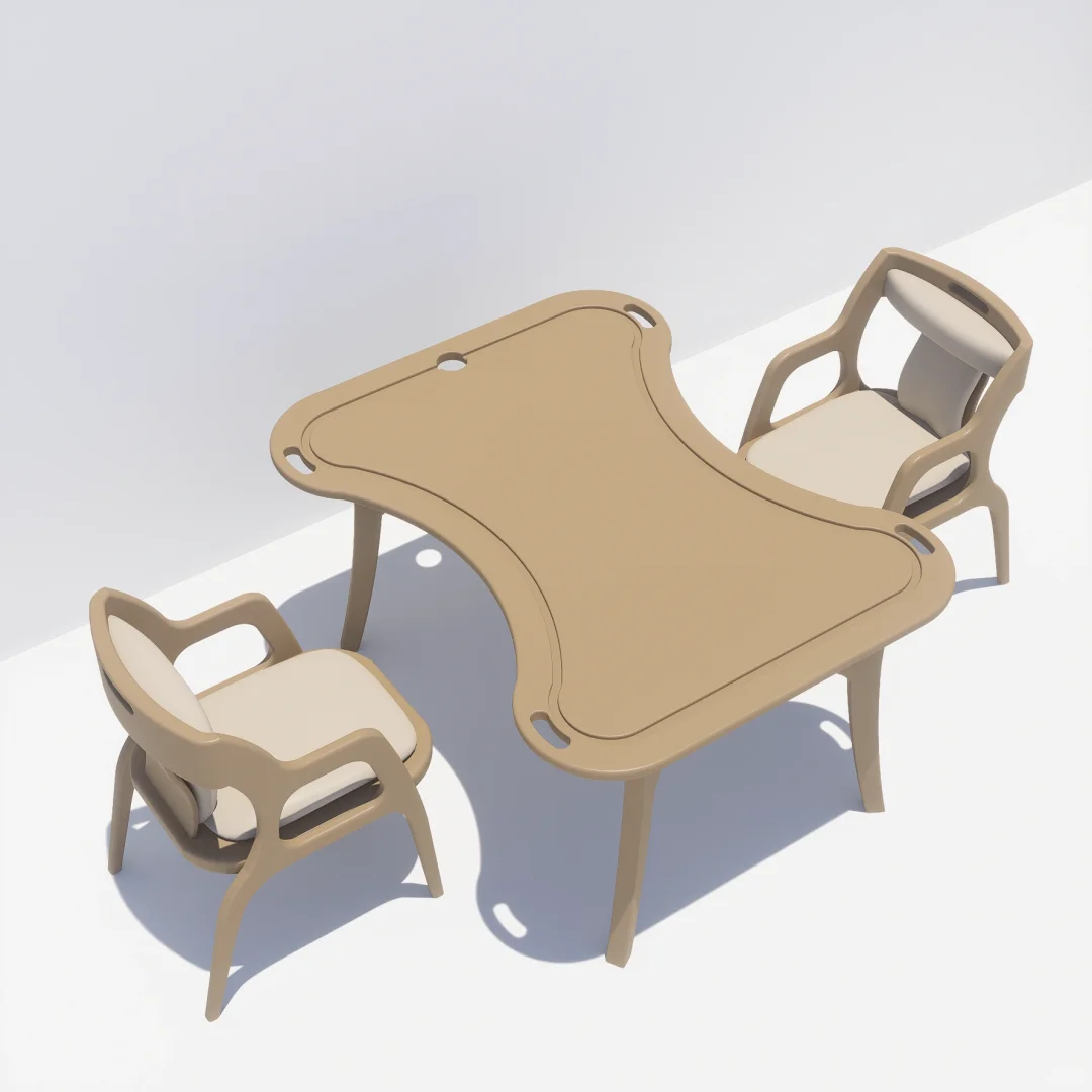 适老化桌椅设计