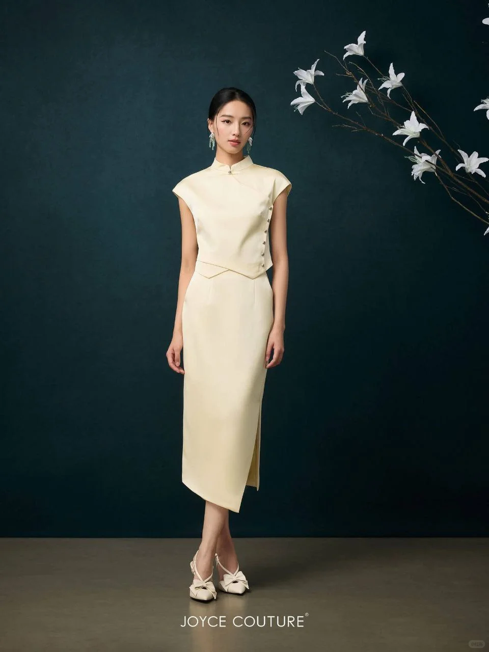 ??旗袍上衣半裙套装