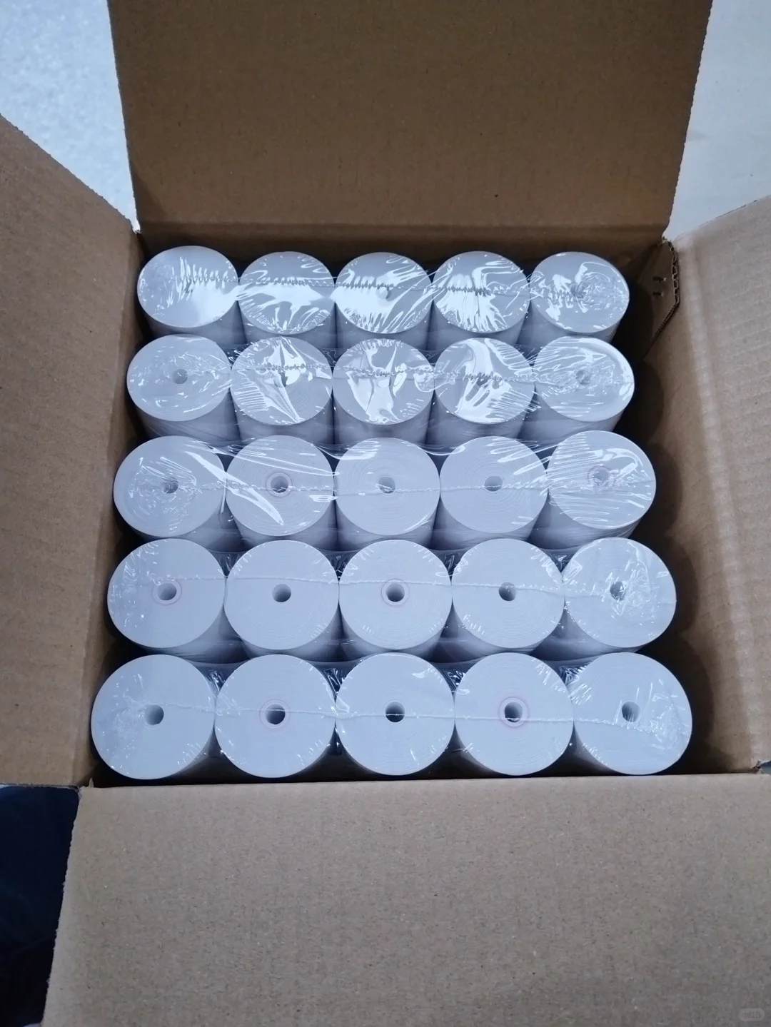 吸塑之后的热敏纸自带光影