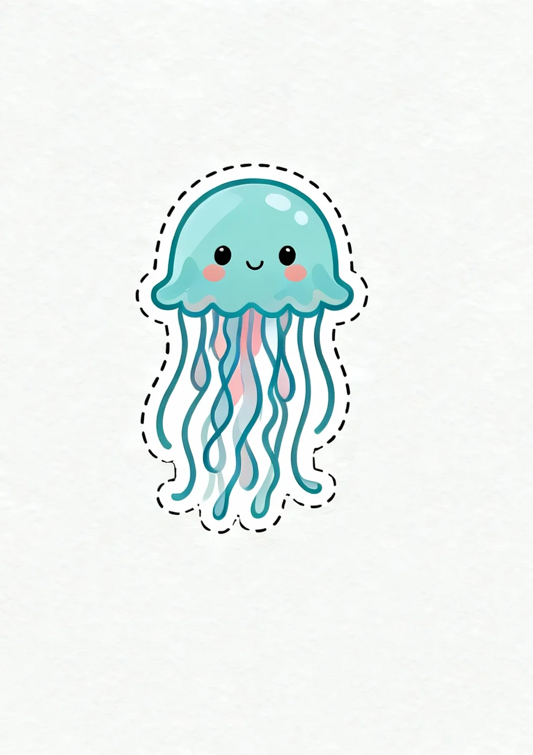 海洋动物贴纸素材?打印幼儿园剪纸手工