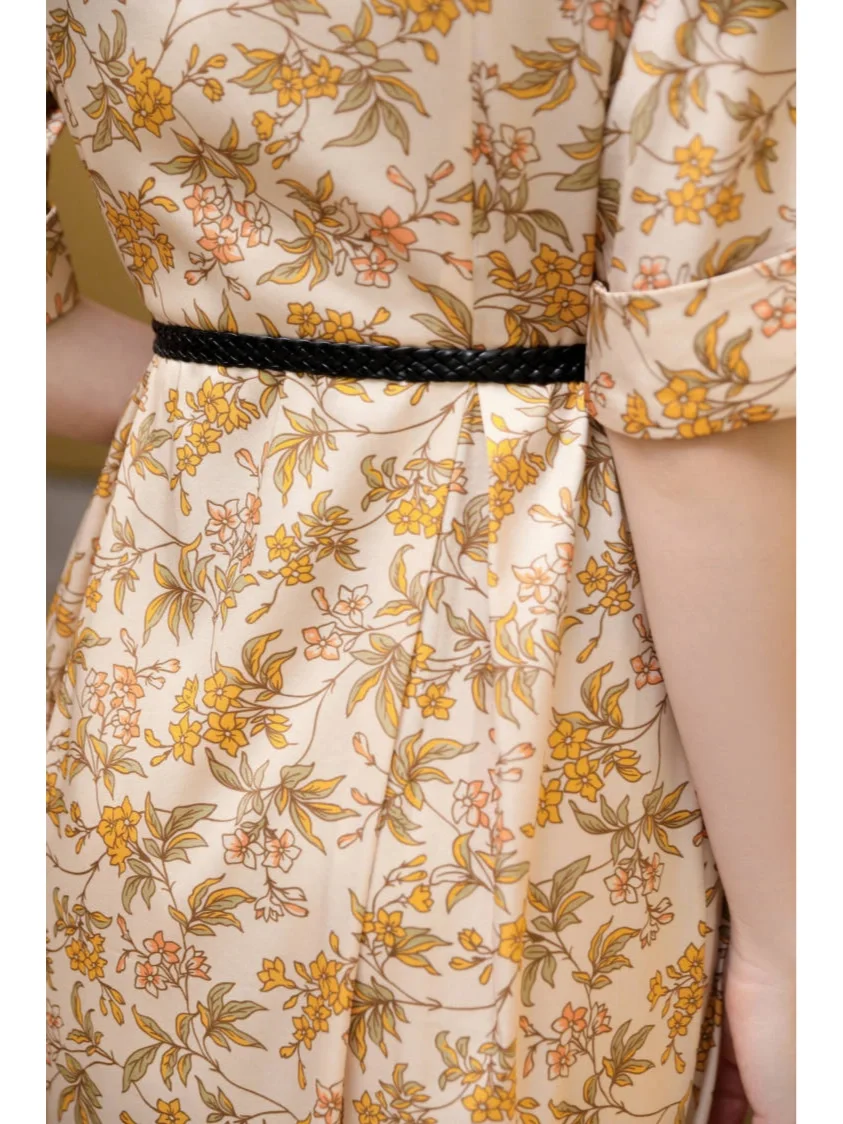 小众不对称领口设计☁️重磅真丝连衣裙?