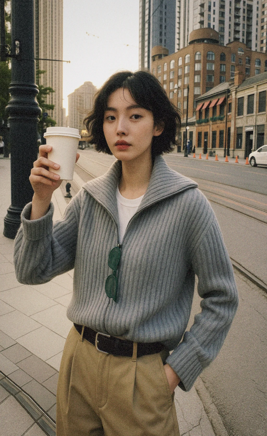 1件=7天穿搭 | 收藏双拉链毛衣开衫搭配合辑