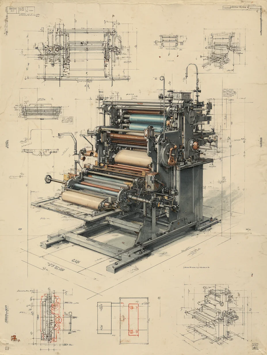 复古印刷机·设计草稿［咒语］