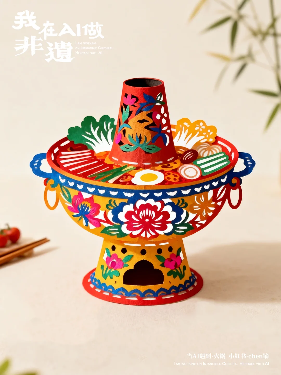 我在AI做非遗，当剪纸遇到火锅