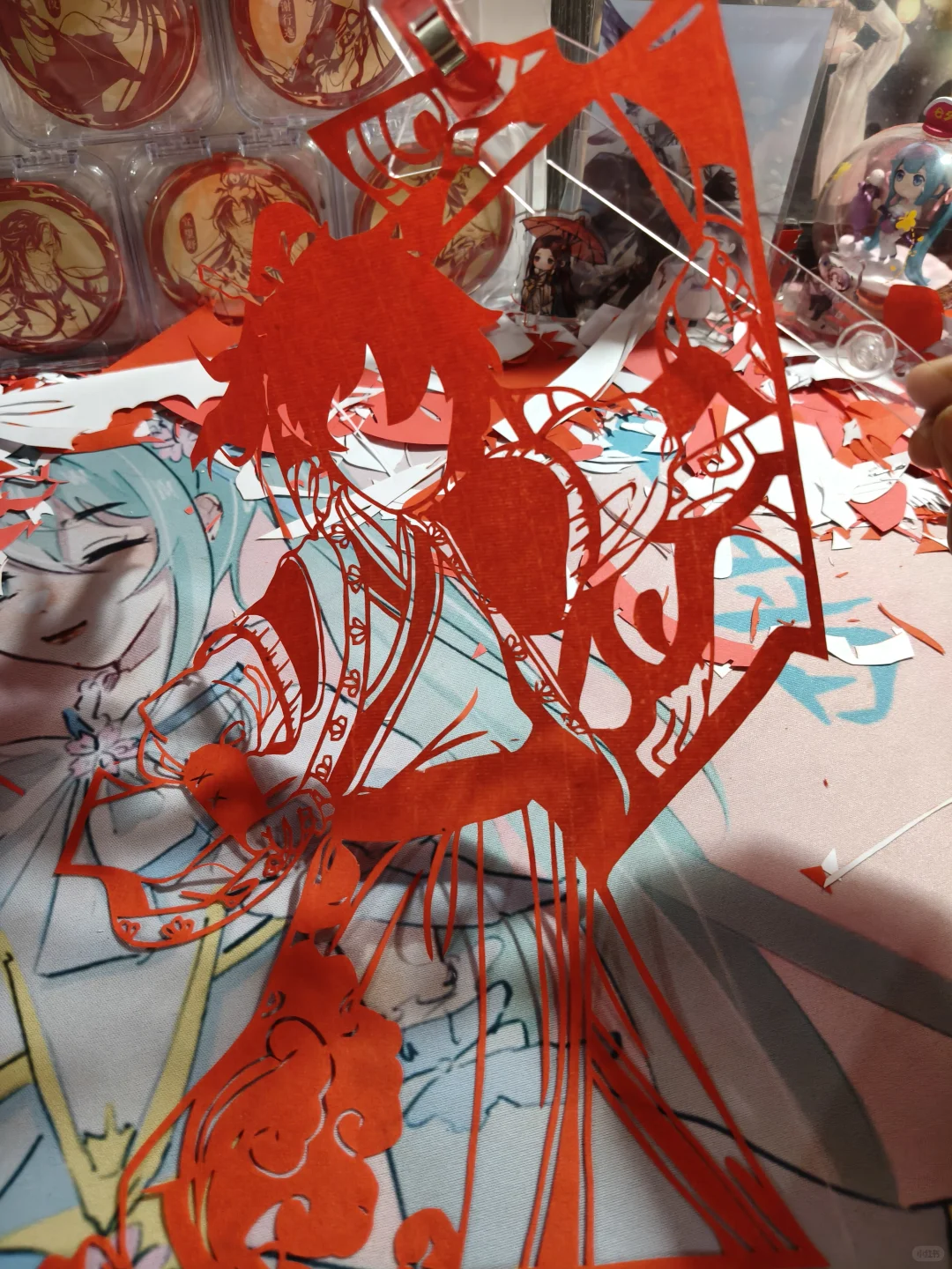 烟花红孩儿剪纸