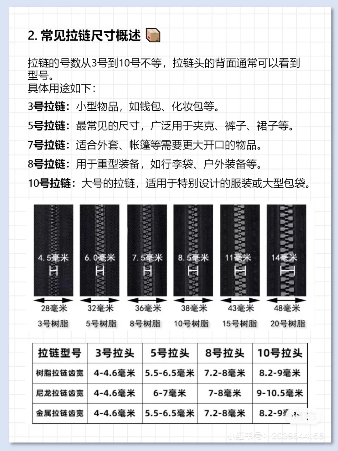 服装拉链攻略…新手小白需要