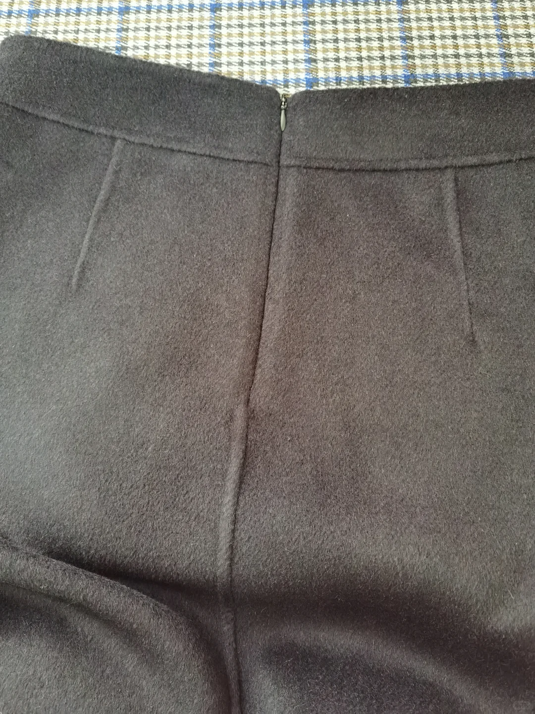 记录双面羊绒半裙