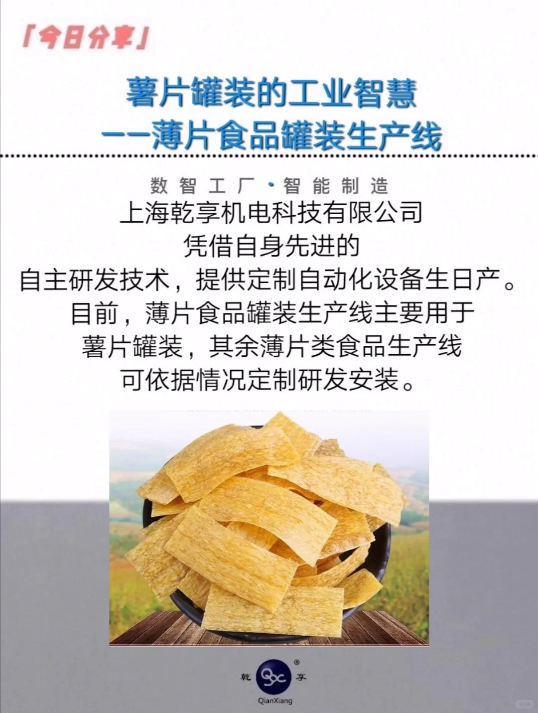 薯片罐装的工业智慧——薄片食品罐装生产线