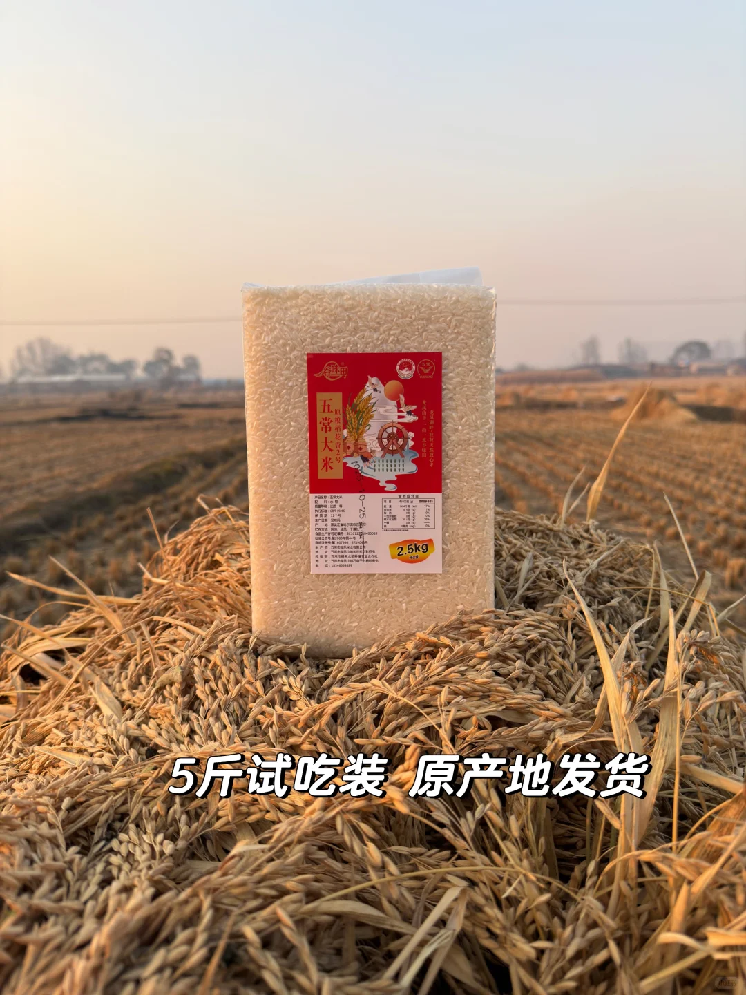 25年新米上市?5斤试吃装，原产地发货！