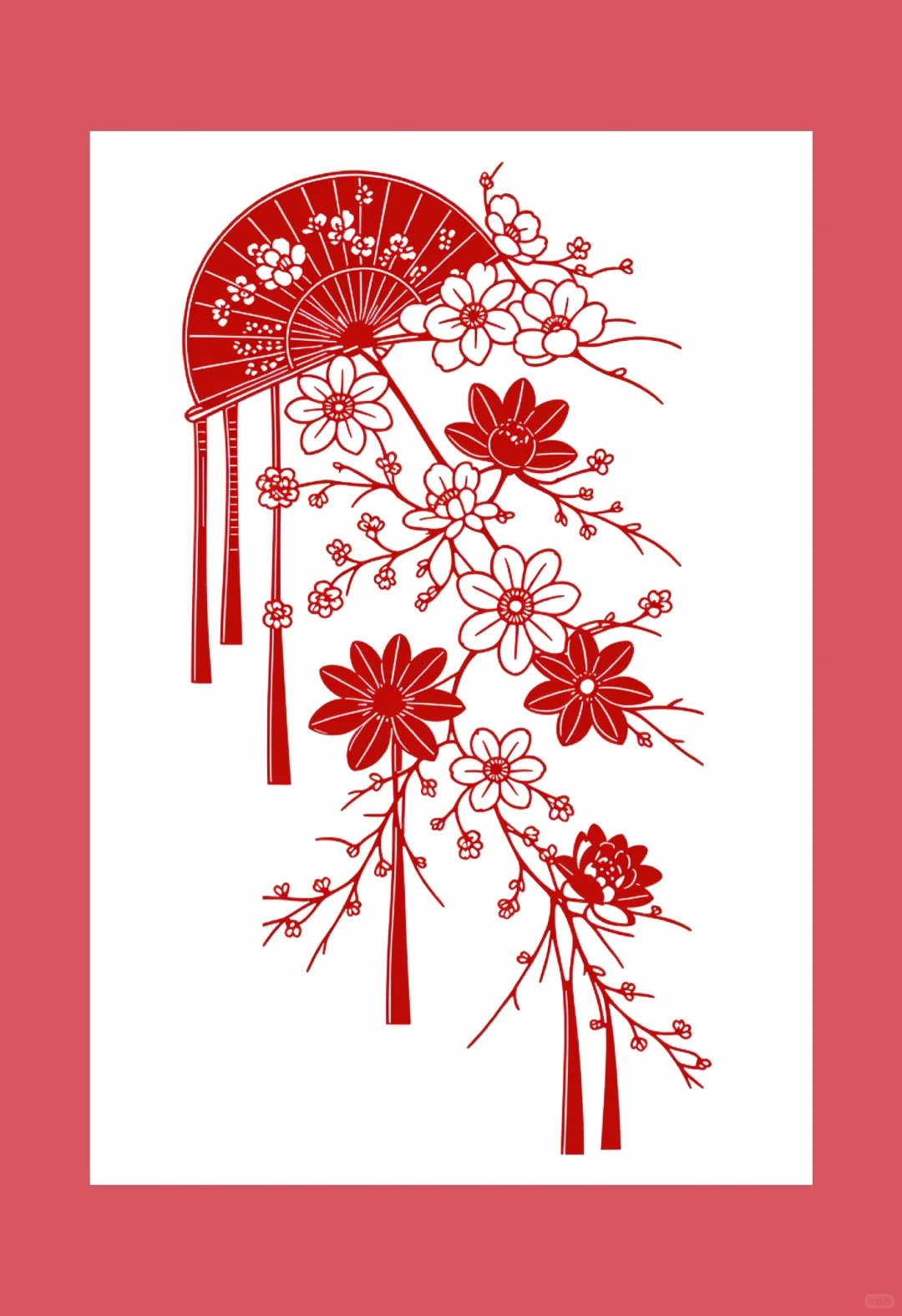非遗传承｜花?扇剪纸