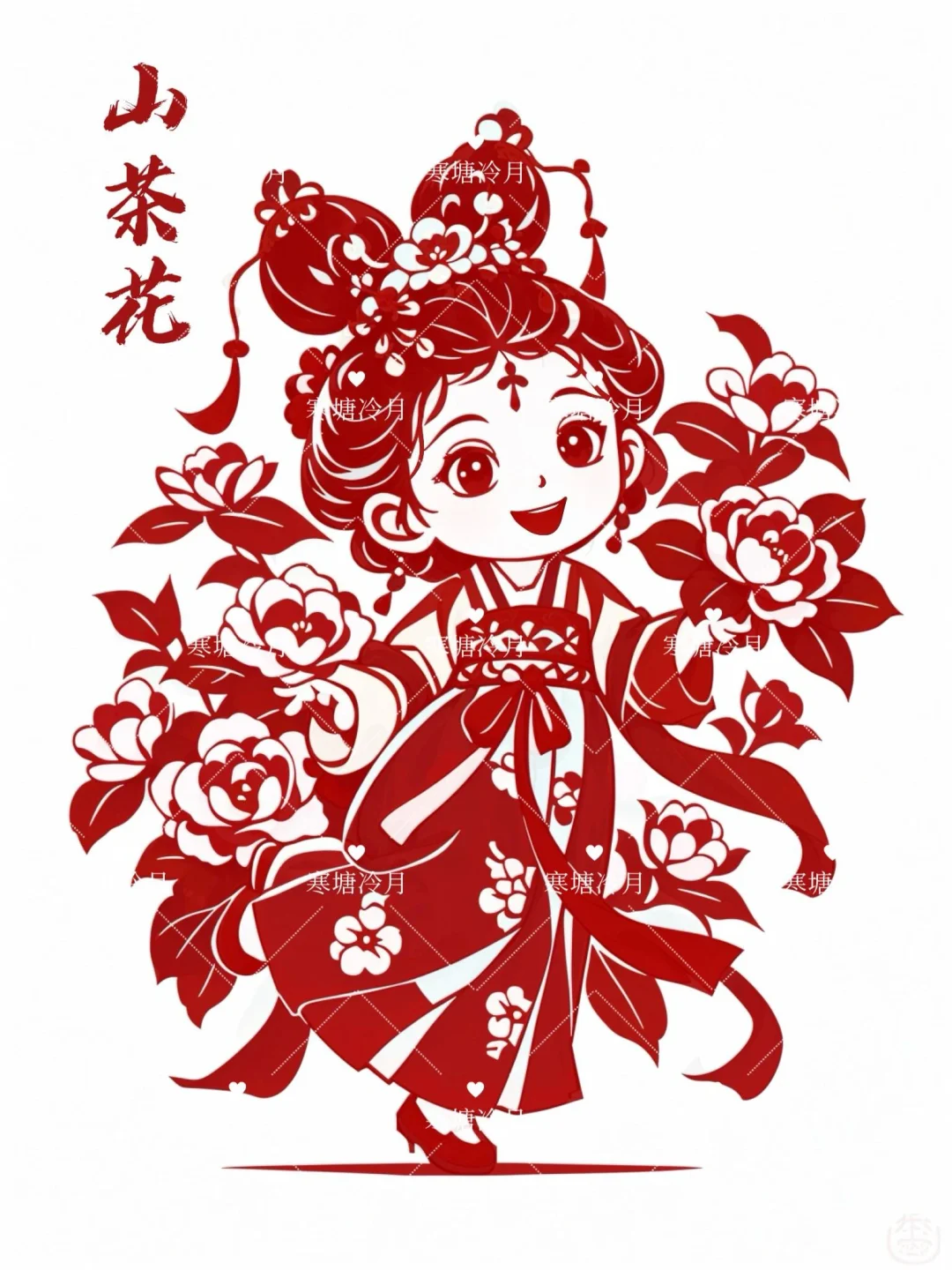 ?12月花神系列｜完结篇剪纸刻纸底稿分享