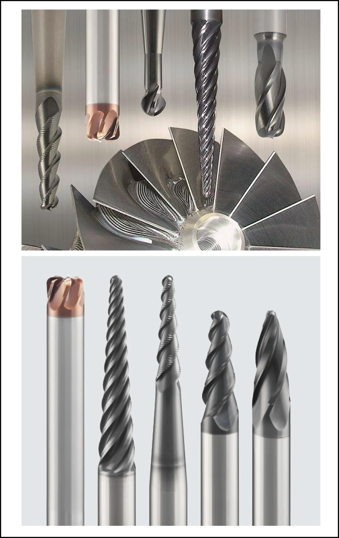 光看五轴加工的刀具，就比三轴加工复杂的多