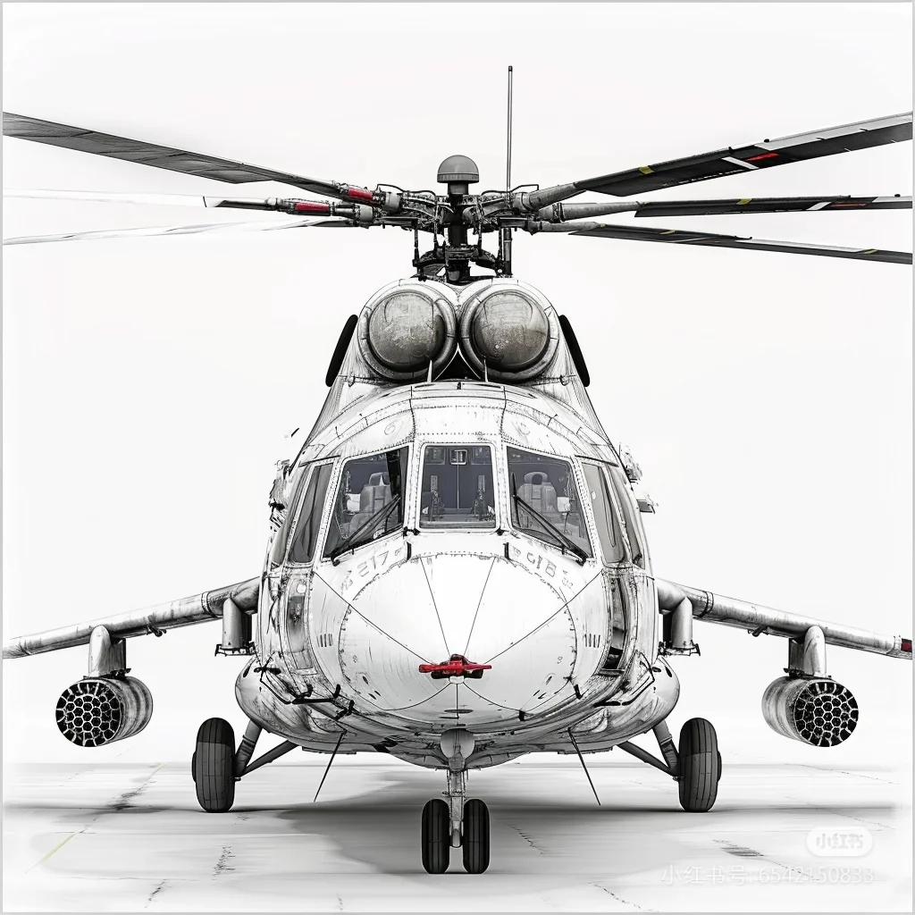 两款俄/美运输直升机的绘画设计……