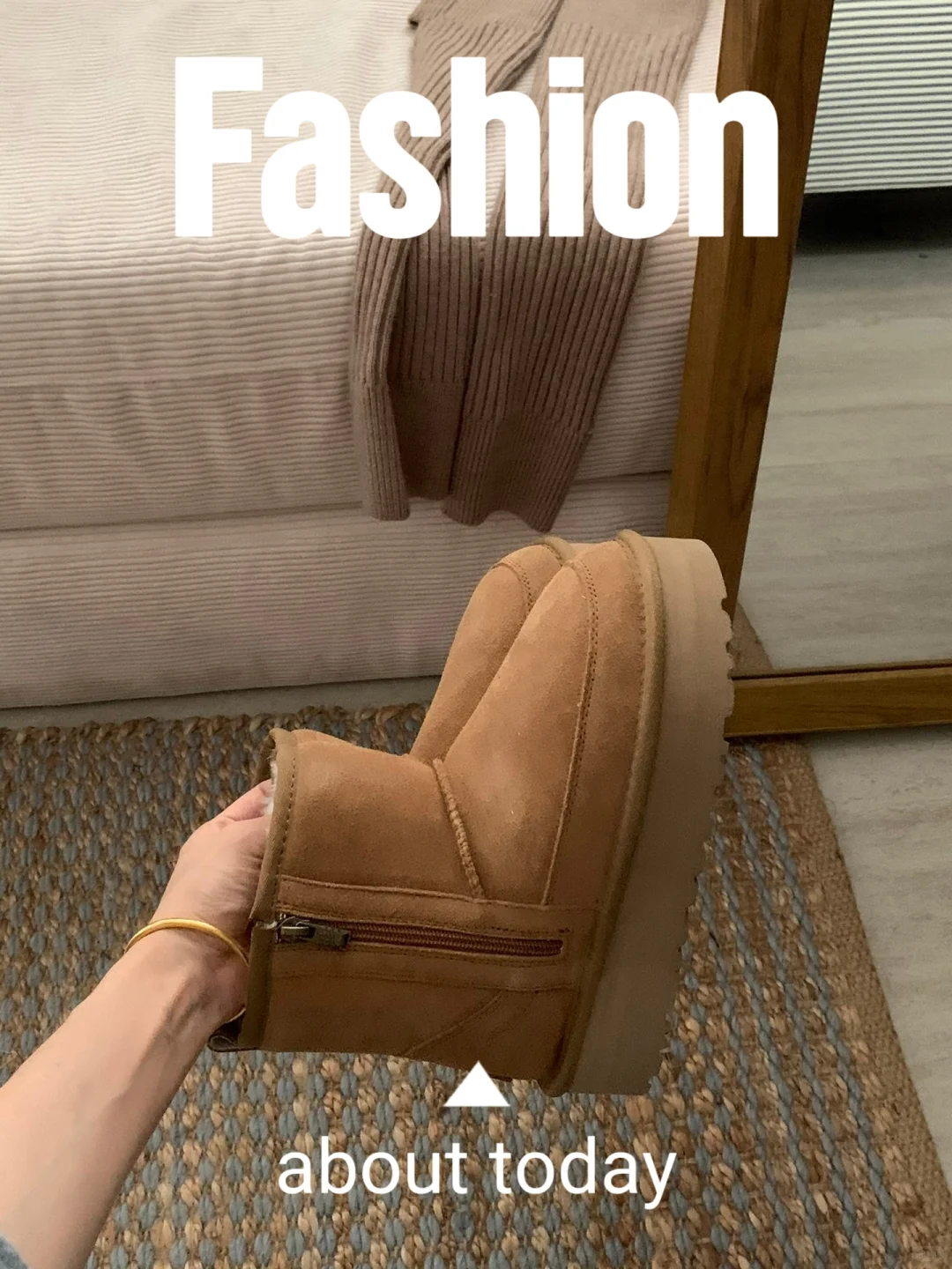 秋冬王炸单品！UGG厚底雪地靴显高显瘦绝了